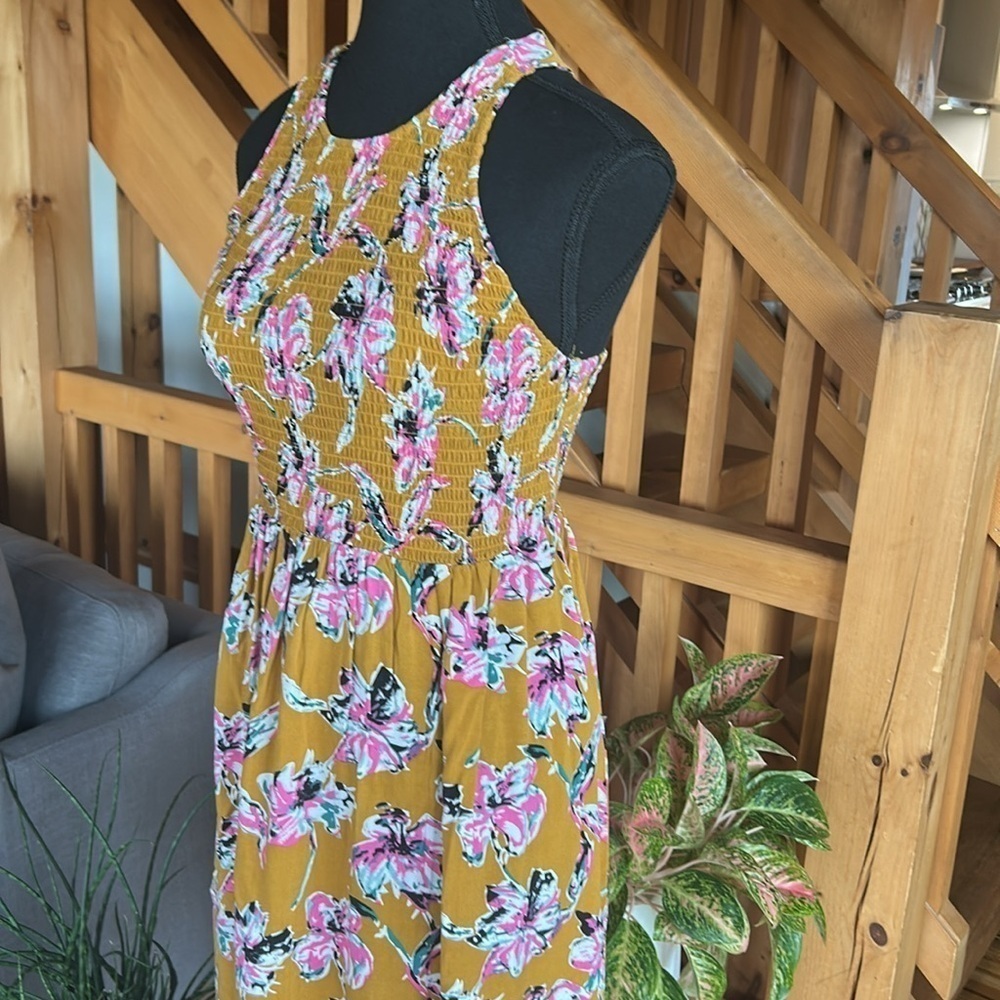 Floral Smocked Sleeveless Dress Size XS - Picture 7 of 15